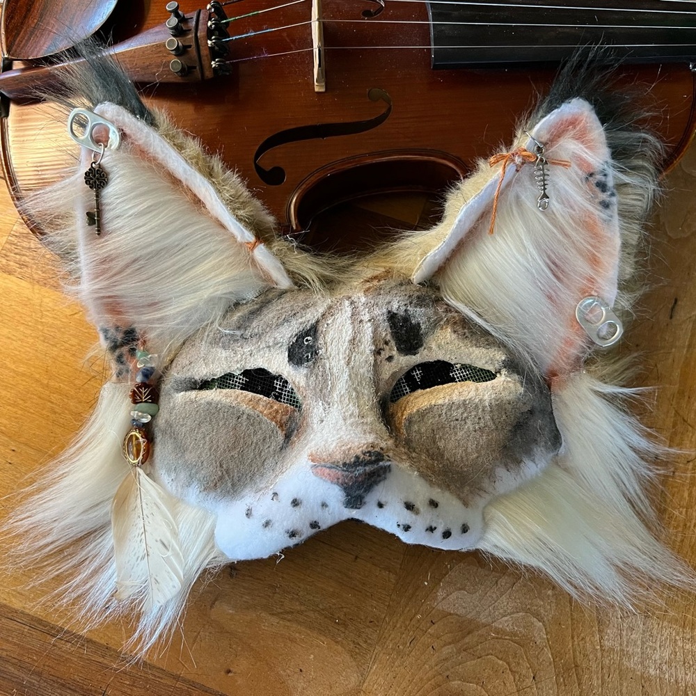 Handmade cat mask